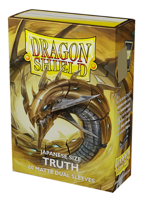 DRAGON SHIELD SLEEVES - JAPANESE SIZE - MATTE DUAL - TRUTH (60 SLEEVES)