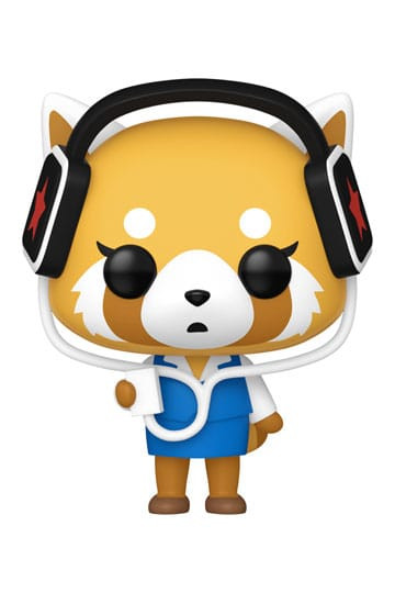 Figure: Sanrio POP! Animation Vinyl Figur Aggretsuko w/headphones 9 cm