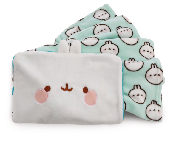 Molang - Molang Fleecedecke und Kissen 2in1