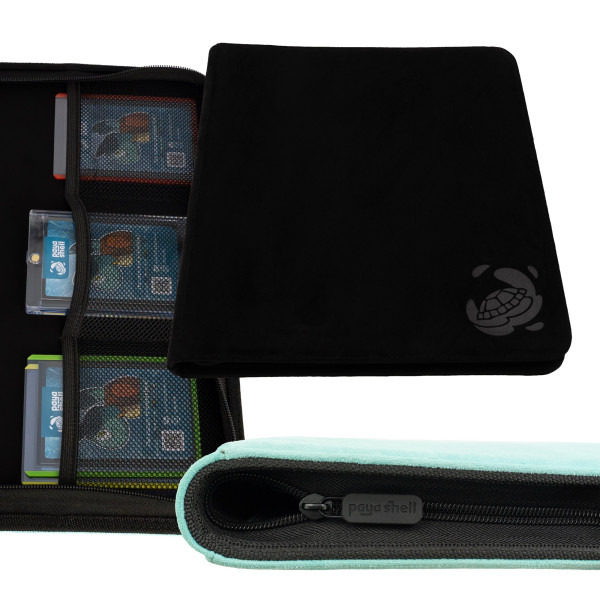 Resiplush Zip Binder Card Album 12/24 Pocket Sideloading 480 - Black