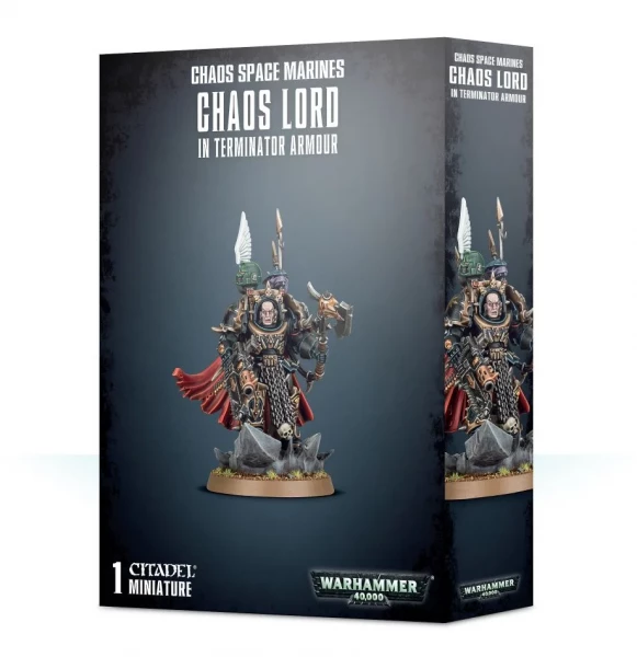 Warhammer 40,000: 43-12 Chaos Space Marines - Chaos Lord in Terminator Armor 2019