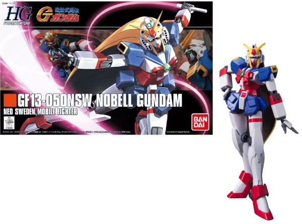 Model Kit: HG Future Century 119 - GF13-050NSW Nobell Gundam Neo Sweden Mobile Fighter 1/144