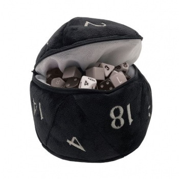 UP - D20 Plush Dice Bag - Black