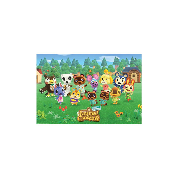 Poster: C01 Animal Crossing New Horizons - Lineup 91,5 x 61 cm