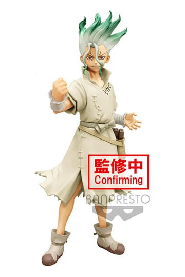 Figure: Dr. Stone PVC Statue Stone World Senku Ishigami Ver. B 18 cm