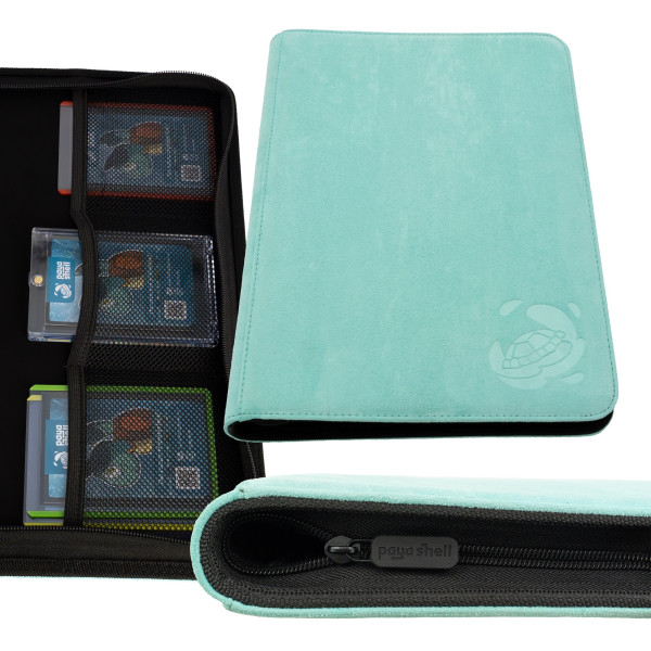 Resiplush Zip Binder Card Album 9/18 Pocket Sideloading 360 - Turquoise