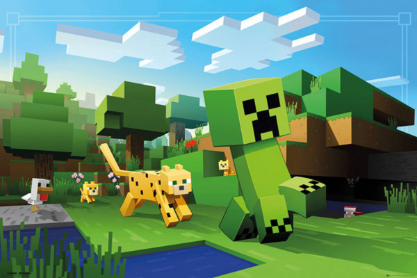 Poster: C53 Minecraft Ozelot Chase 91,5 x 61 cm