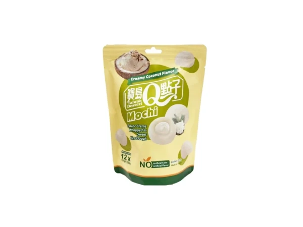 Snack: Mini Mochi - Creamy Coconut/Kokosnuss Flavor Bag 180g