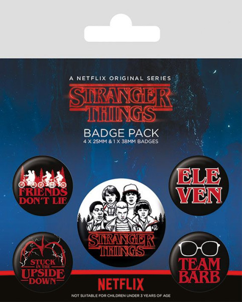 Button Badge Set: Stranger Things - Characters