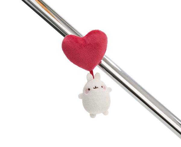 Molang - Magnet Plüsch Molang mit Herzballon 5cm