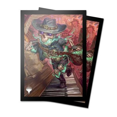 UP - OUTLAWS OF THUNDER JUNCTION 100CT DECK PROTECTOR SLEEVES KEY ART 1 FOR MAGIC: THE GATHERING