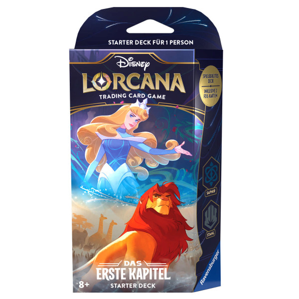Disney Lorcana: 01 - Das Erste Kapitel - Starter Deck Stahl & Saphir DE