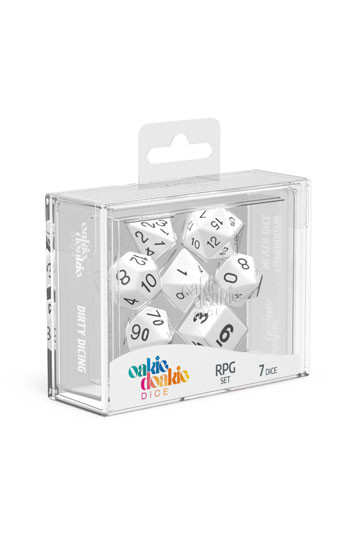 Oakie Doakie Dice Set Solid - Weiß (7)