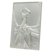 Magic the Gathering Limited Edition Silver Plated Nicol Bolas Metal Collectible Magic the Gathering Limited Edition Silver Plated Nicol Bolas Metal Collectible