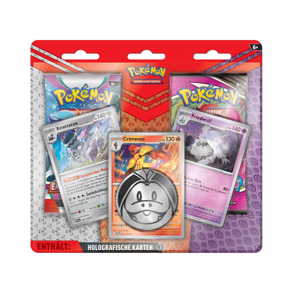 Pokemon TCG: Blister 2er-Pack Enhanced August 2023 - Crimanzo, Knattatox, Friedwuff