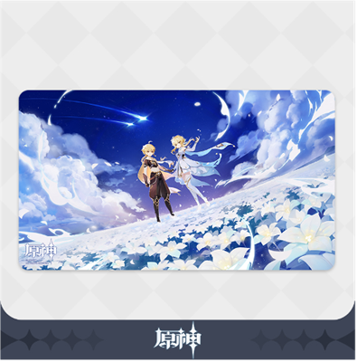 GENSHIN IMPACT - TWIN STARS ON FLORAL SEA - MOUSE PAD - TRAVELERS - 70X40CM