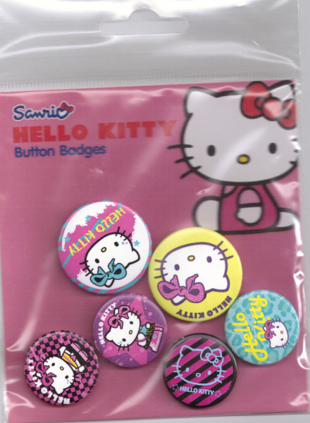Button Badge Set: Sanrio Helly Kitty - Characters