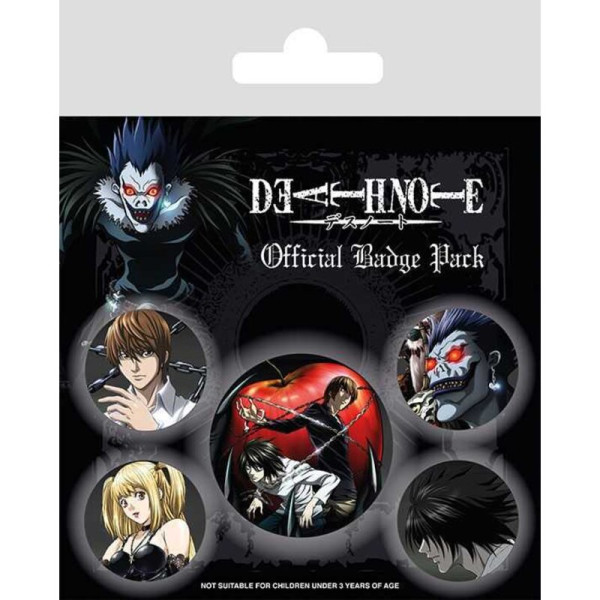 Button Badge Set: Death Note - Characters